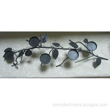 Iron Leaf Candle Holder (SFM1701)